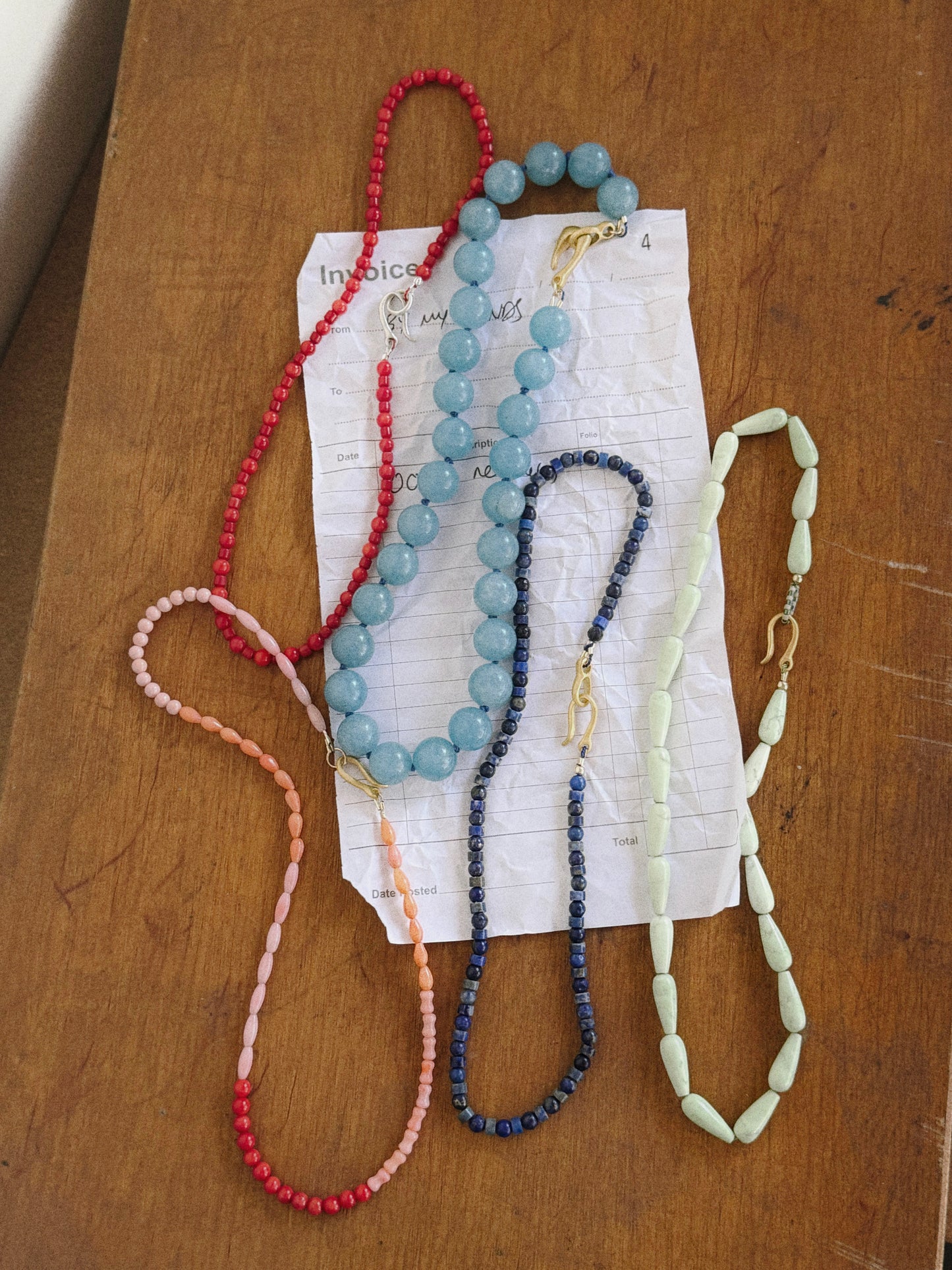 One-of-a-kind: Patchwork Coral Necklace