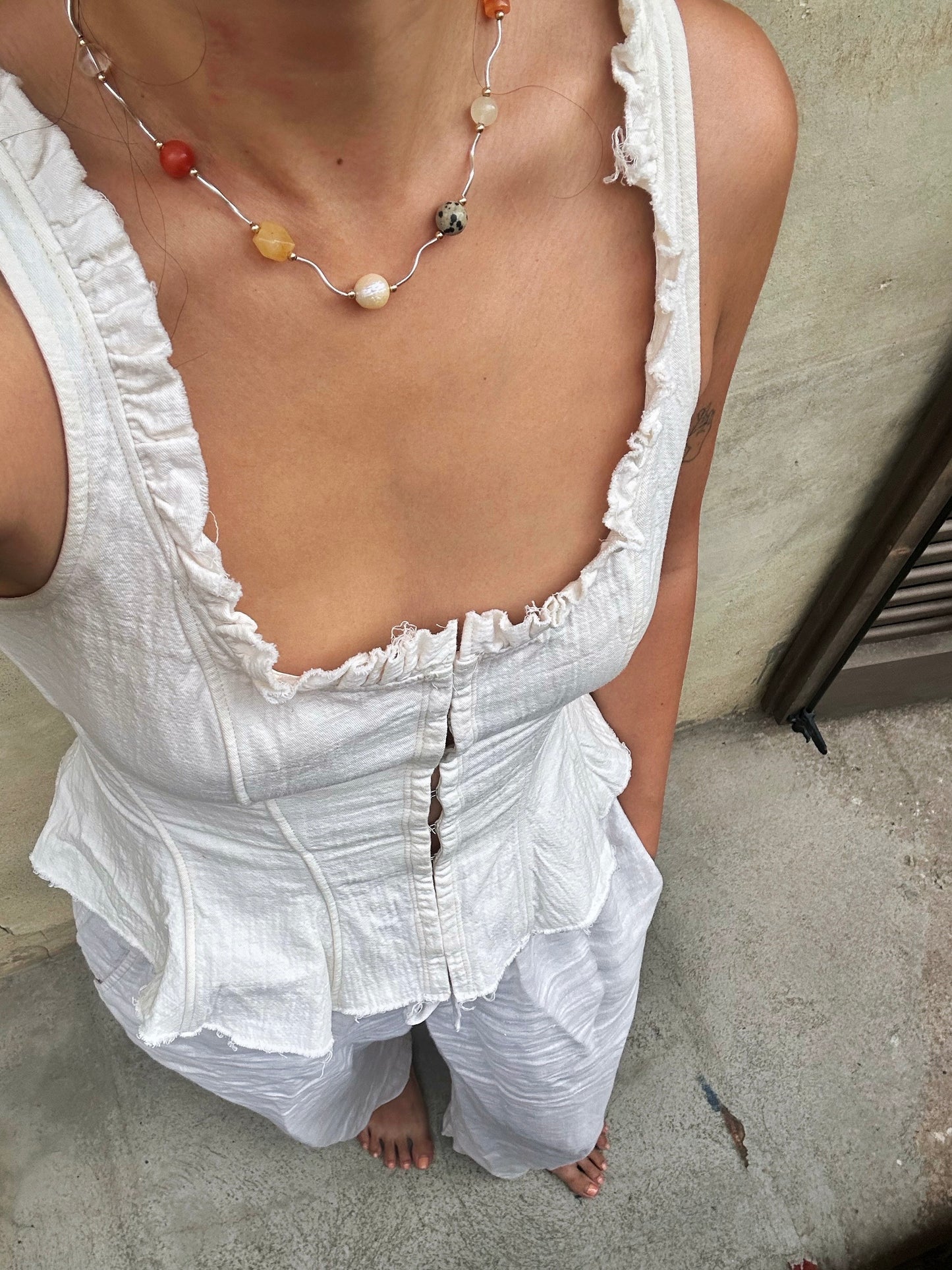 Sienna Ripple Necklace · Sterling Silver