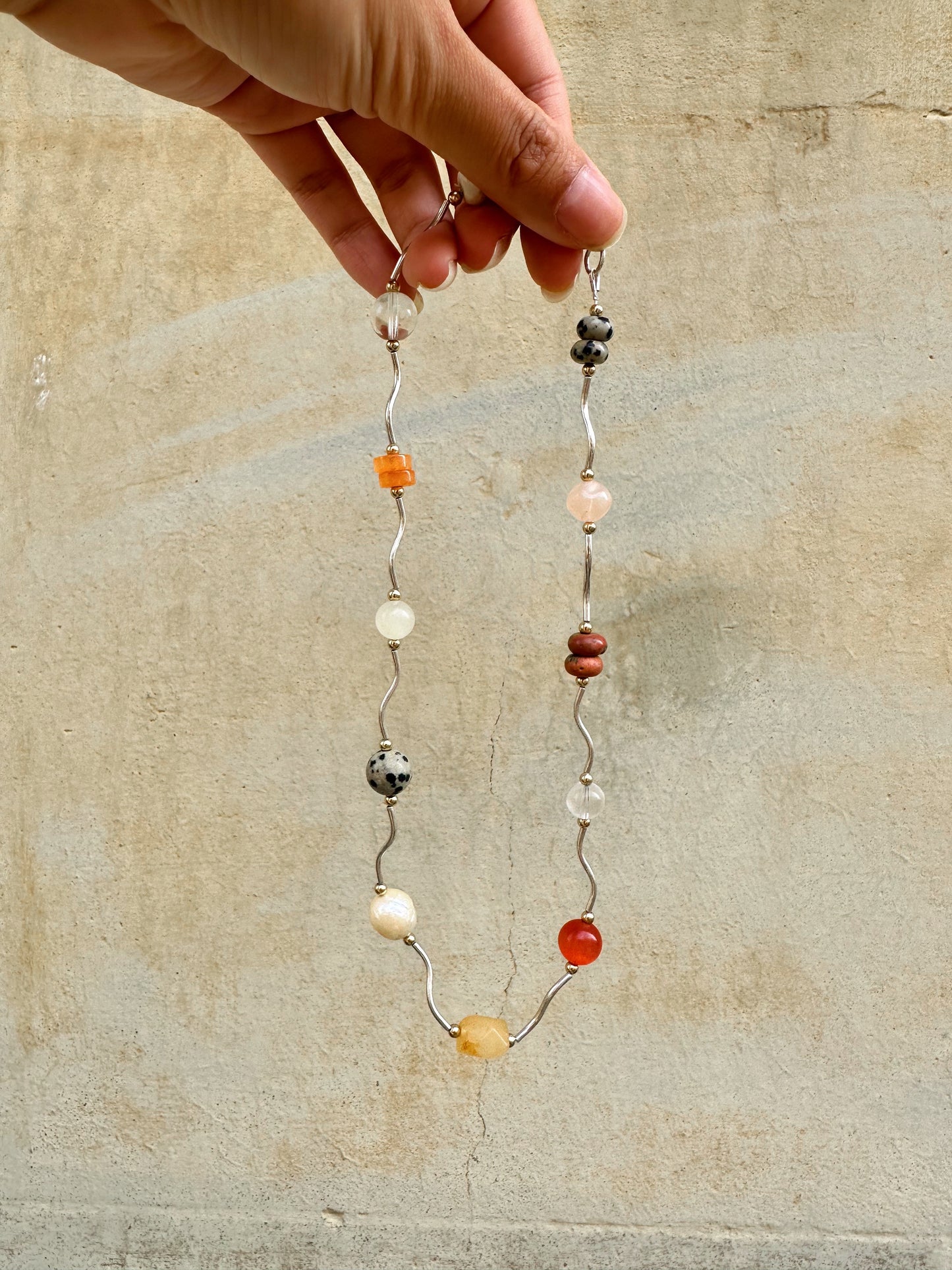 Sienna Ripple Necklace · Sterling Silver