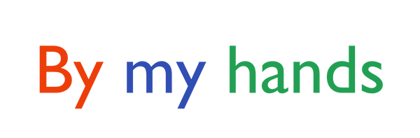 By my hands