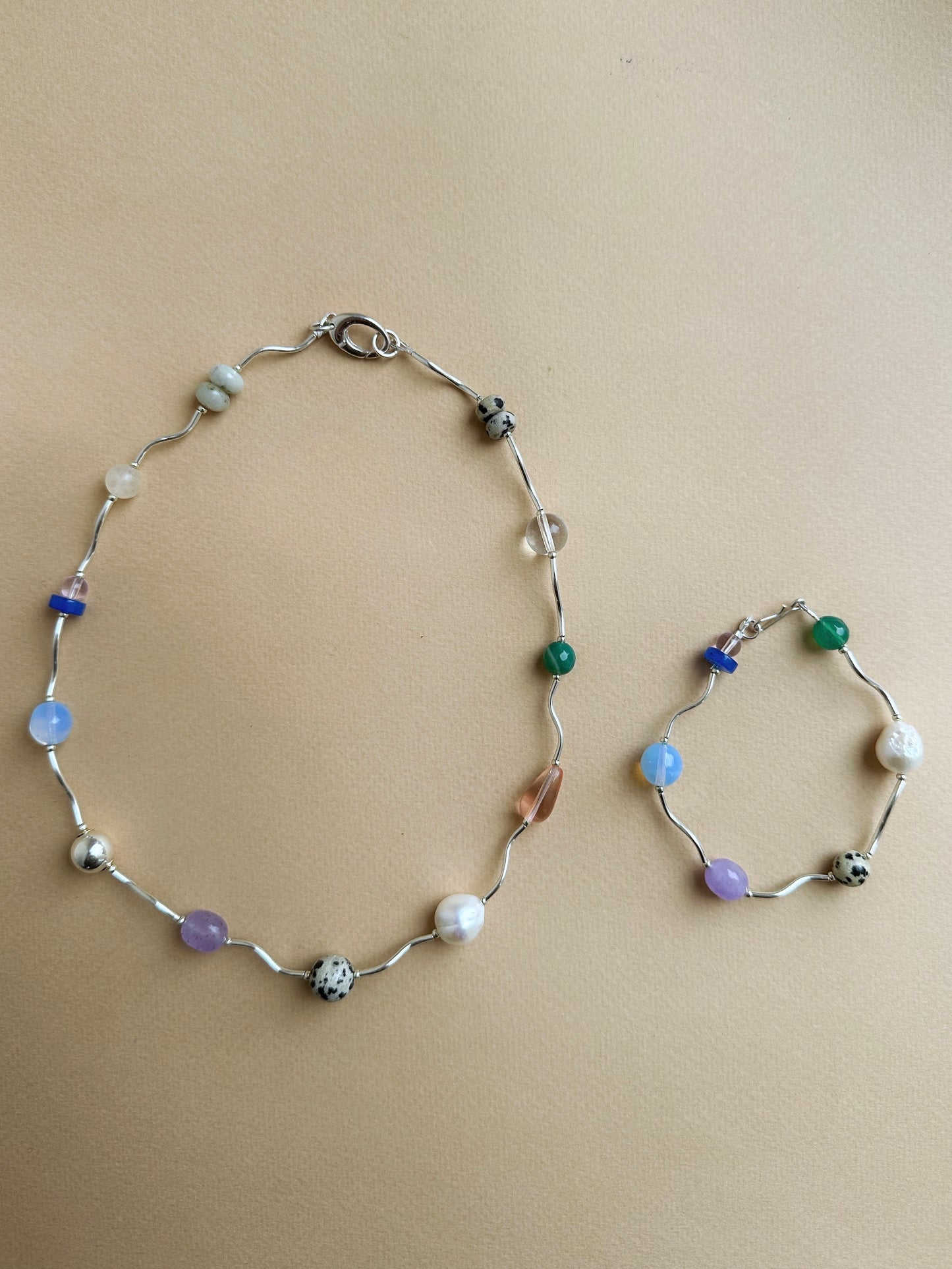 Florescence Ripple Bracelet · Sterling Silver