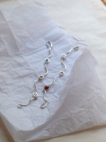 One-of-a-kind: Smoky Quartz Ripple Bracelet