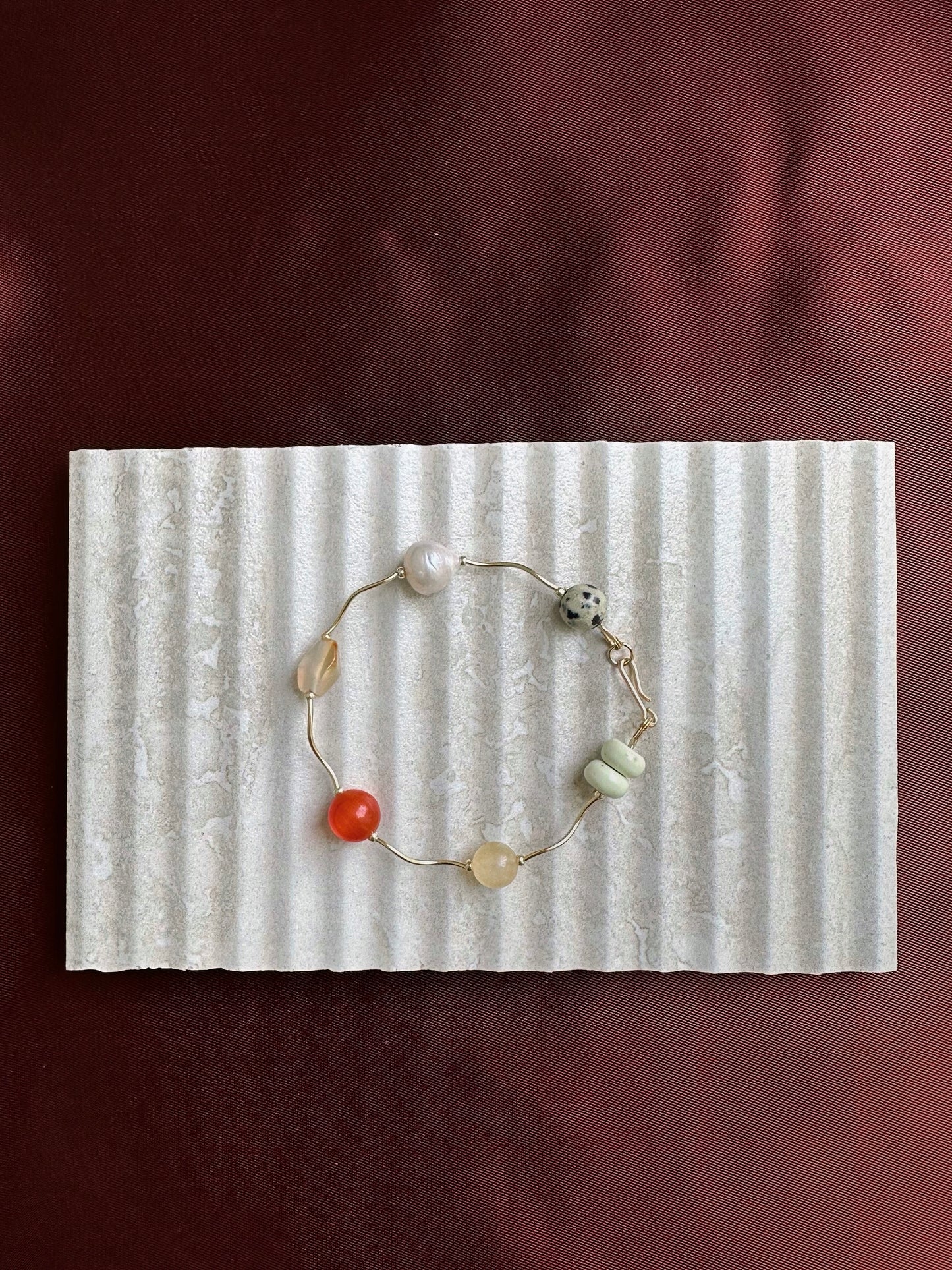 Sienna Ripple Bracelet · Gold Fill