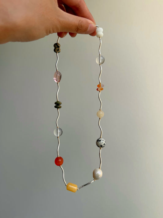 Sienna Ripple Necklace · Sterling Silver
