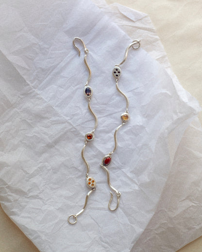One-of-a-kind: Smoky Quartz Ripple Bracelet