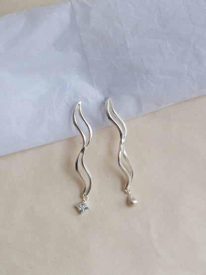 One-of-a-kind: Buttercream Ripple Earrings