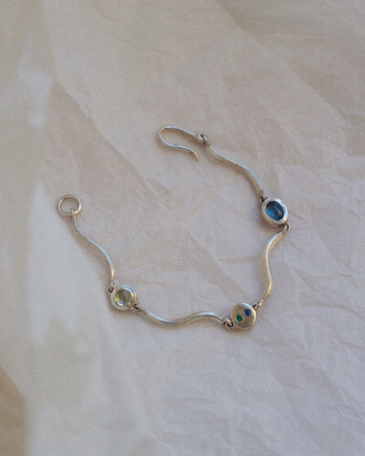 One-of-a-kind: Topaz Ripple Bracelet