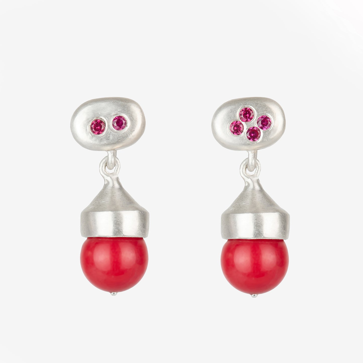 Coral Drop earrings