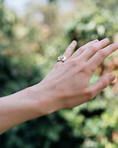 Peridot Goldilocks Ring