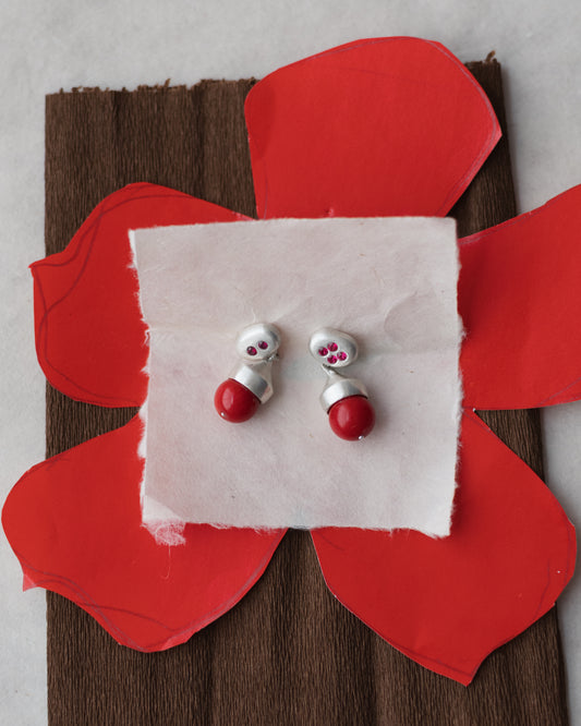 Coral Drop earrings