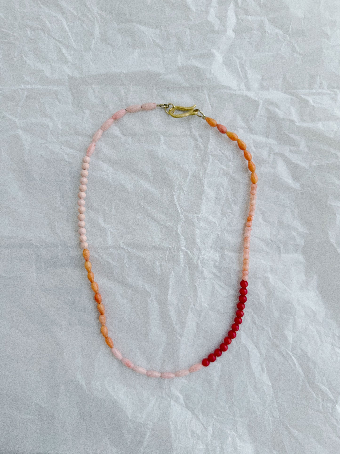 One-of-a-kind: Patchwork Coral Necklace