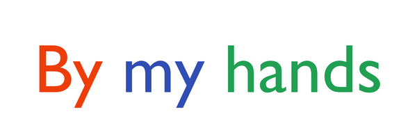 By my hands
