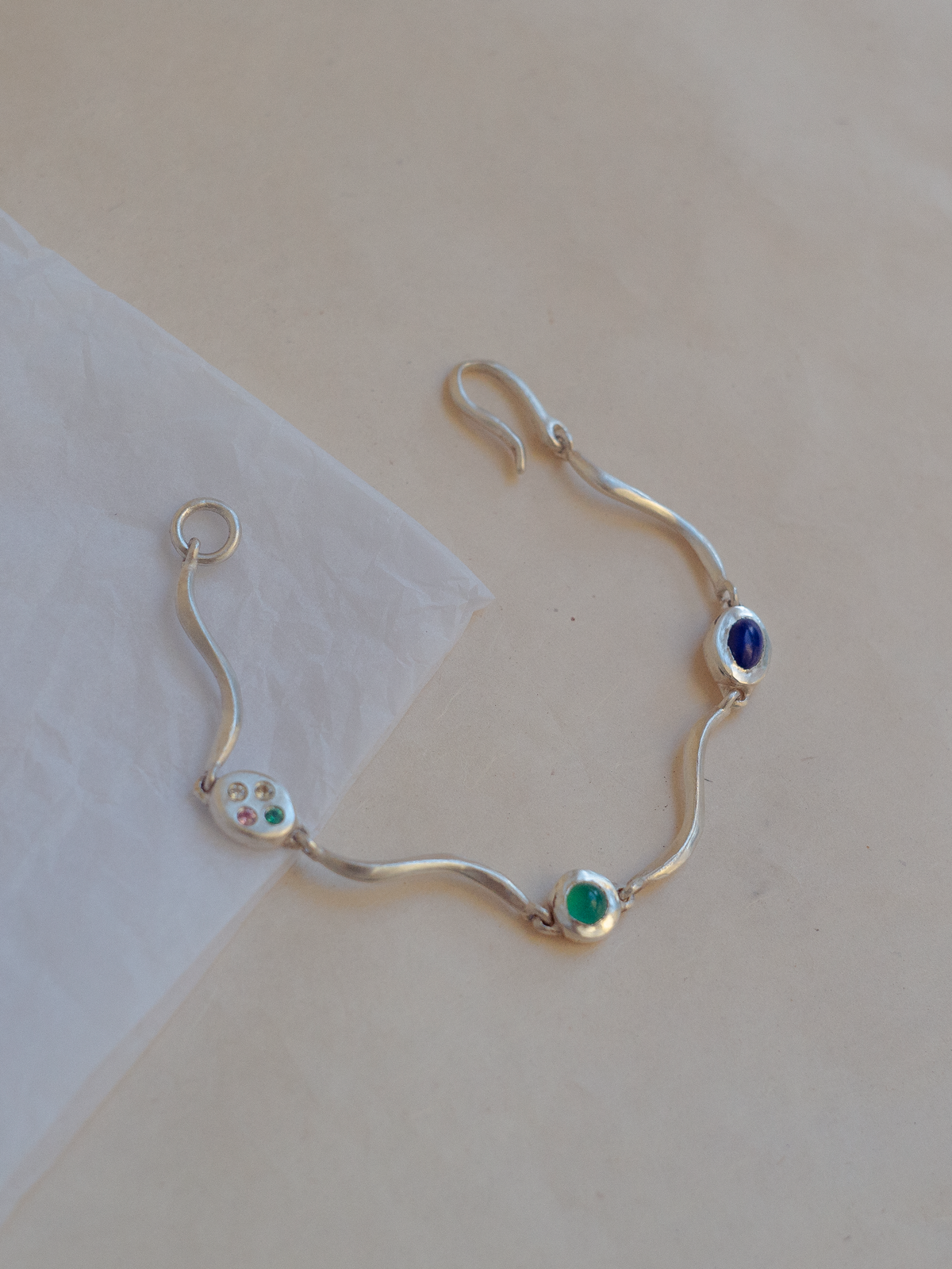 One-of-a-kind: Florescence Ripple Bracelet