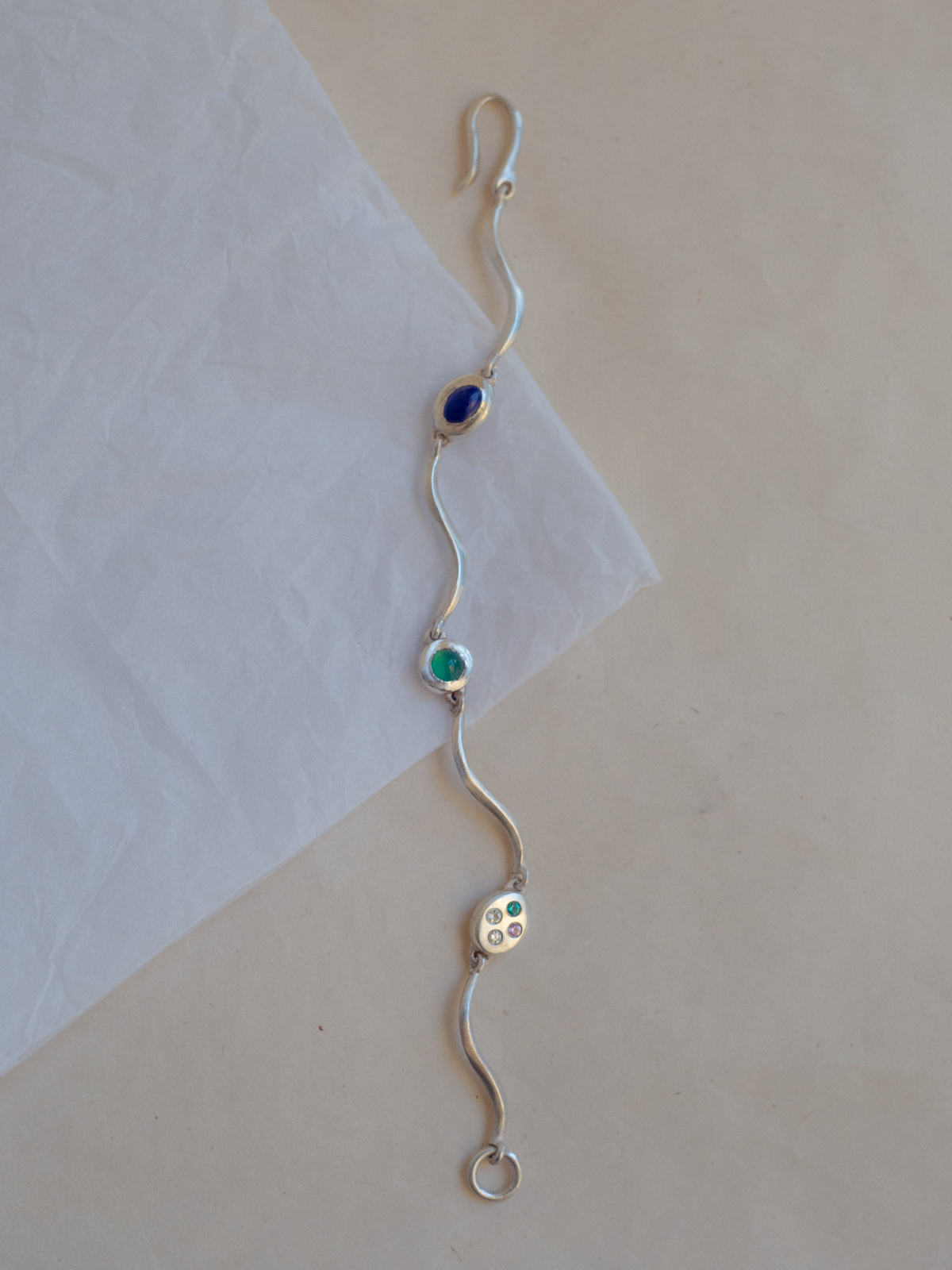 One-of-a-kind: Florescence Ripple Bracelet