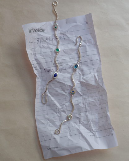 One-of-a-kind: Florescence Ripple Bracelet