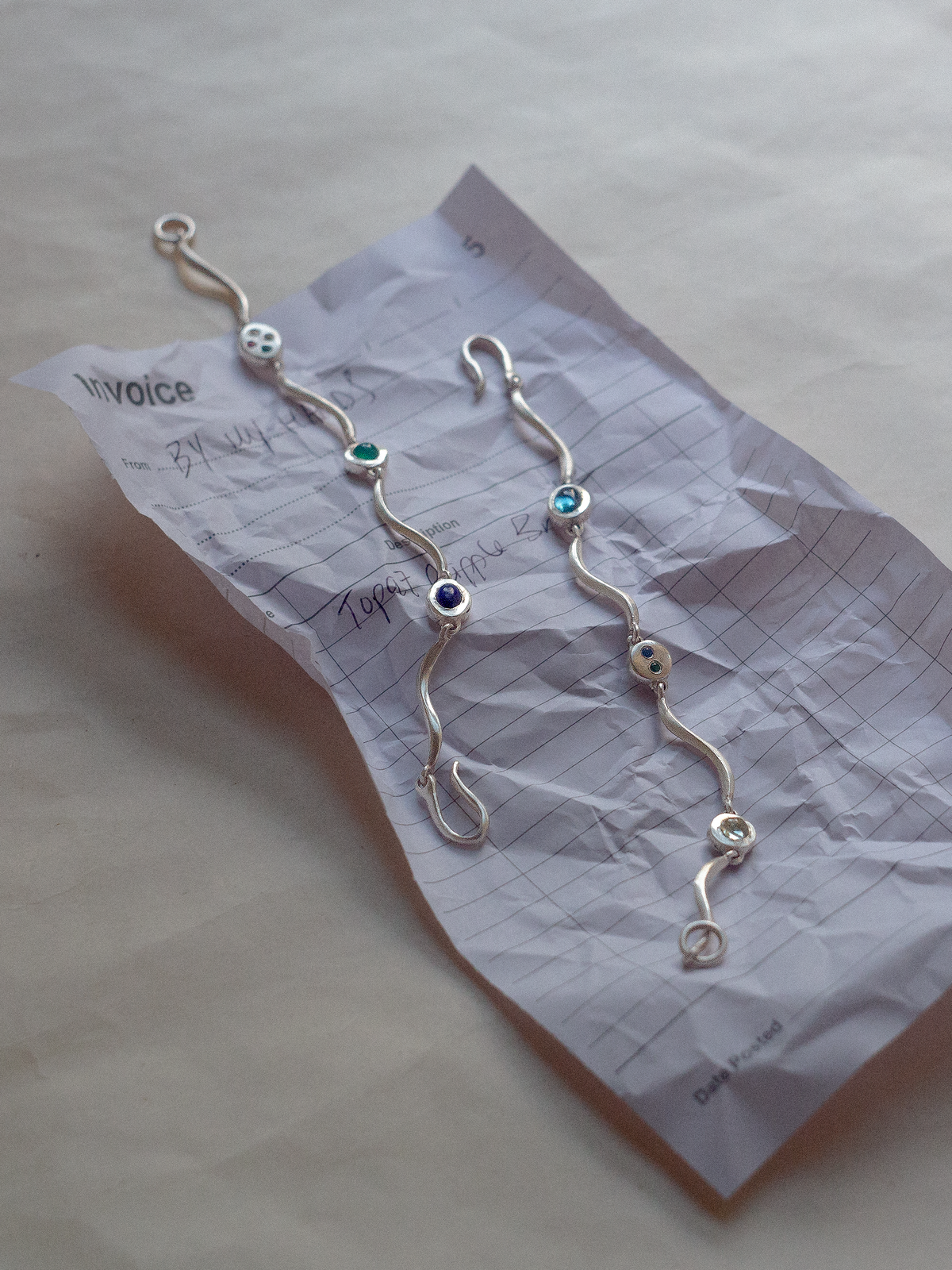 One-of-a-kind: Topaz Ripple Bracelet