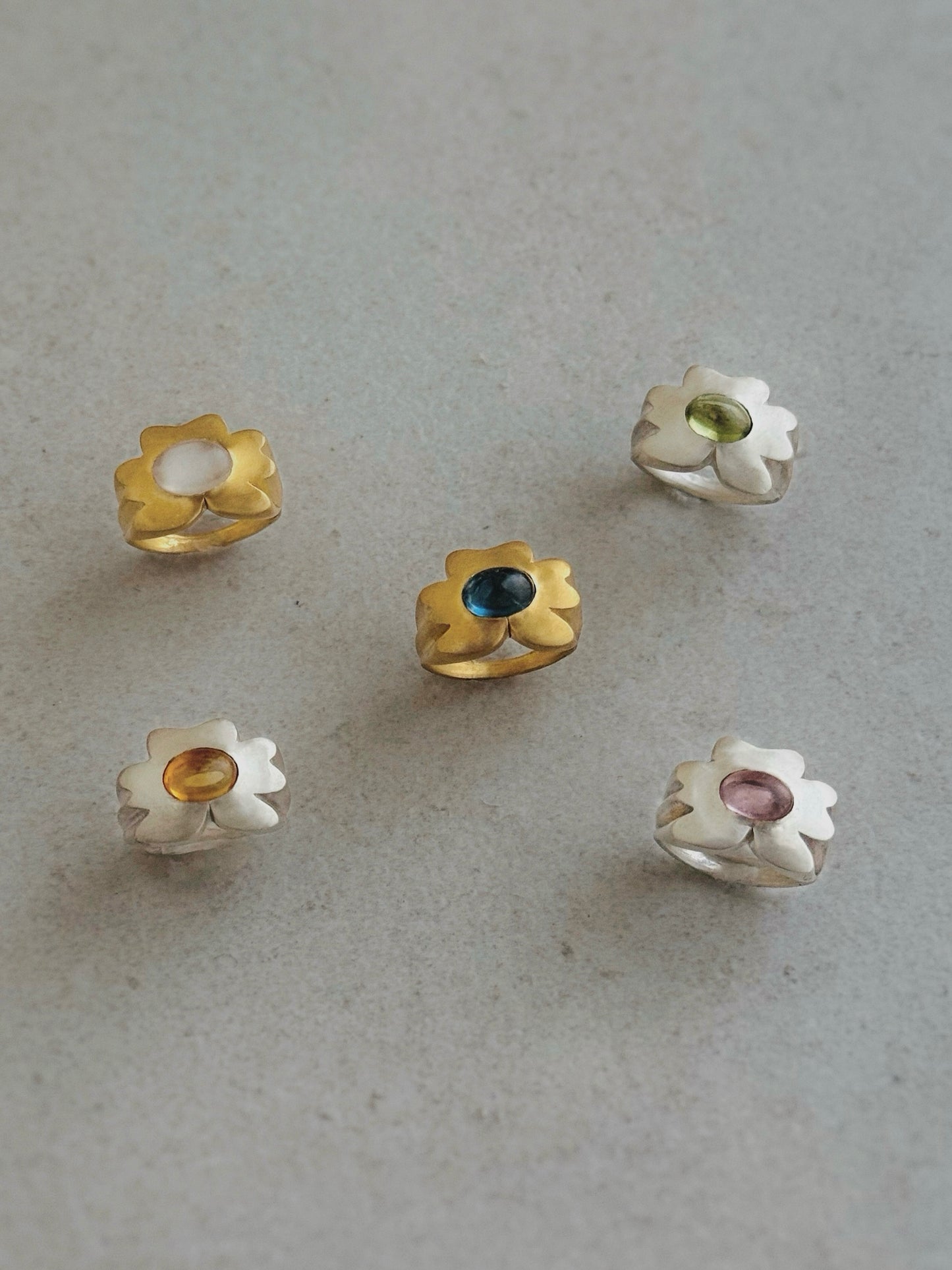 Moonstone Goldilocks Ring