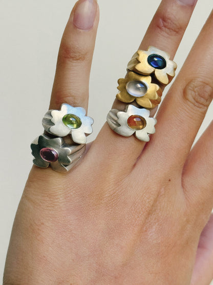 Topaz Goldilocks Ring