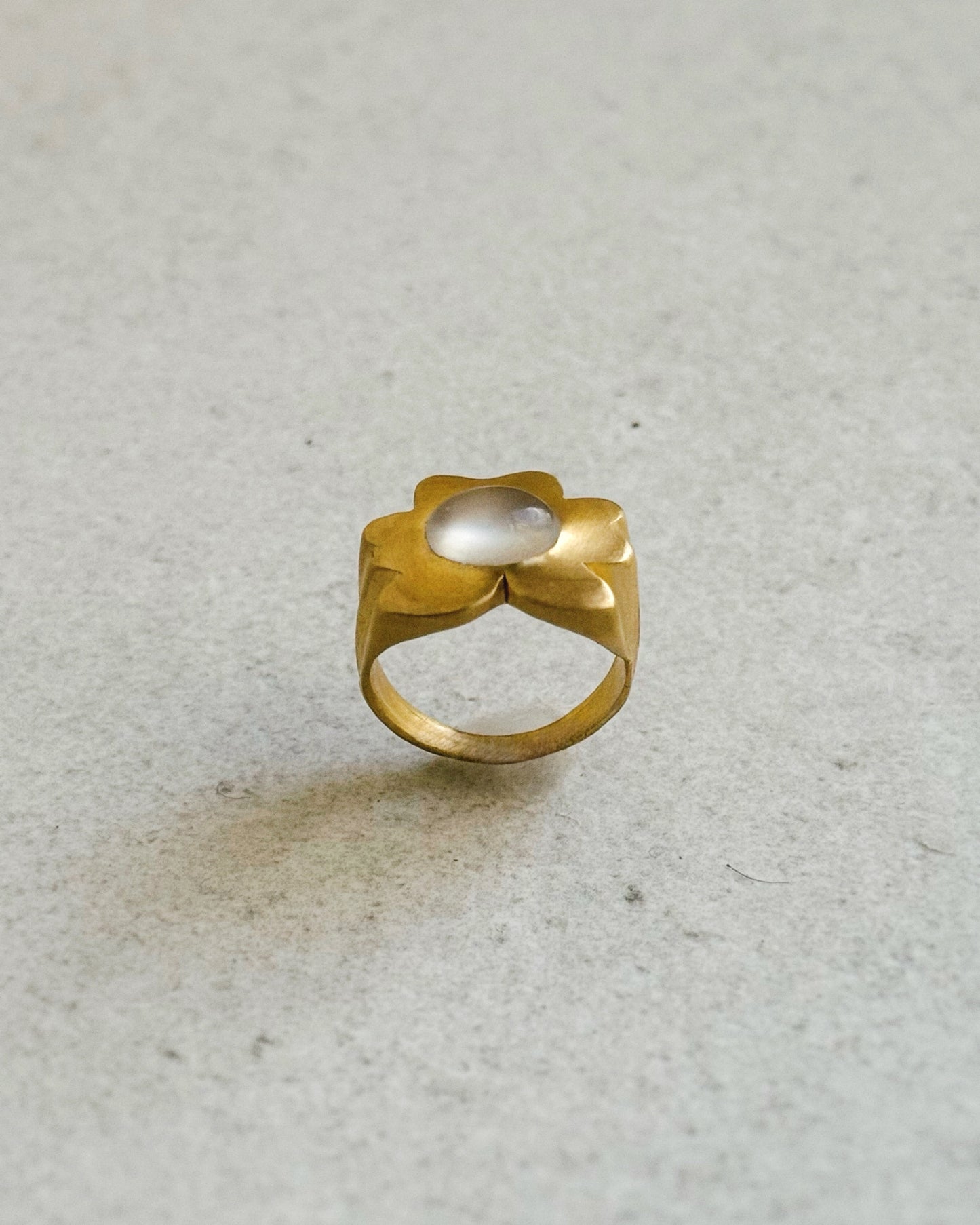 Moonstone Goldilocks Ring