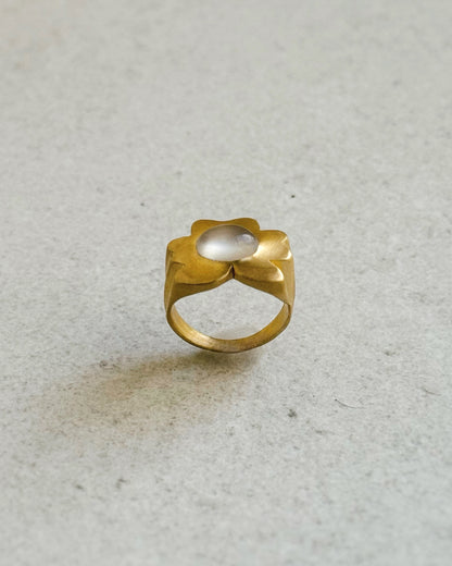 Moonstone Goldilocks Ring