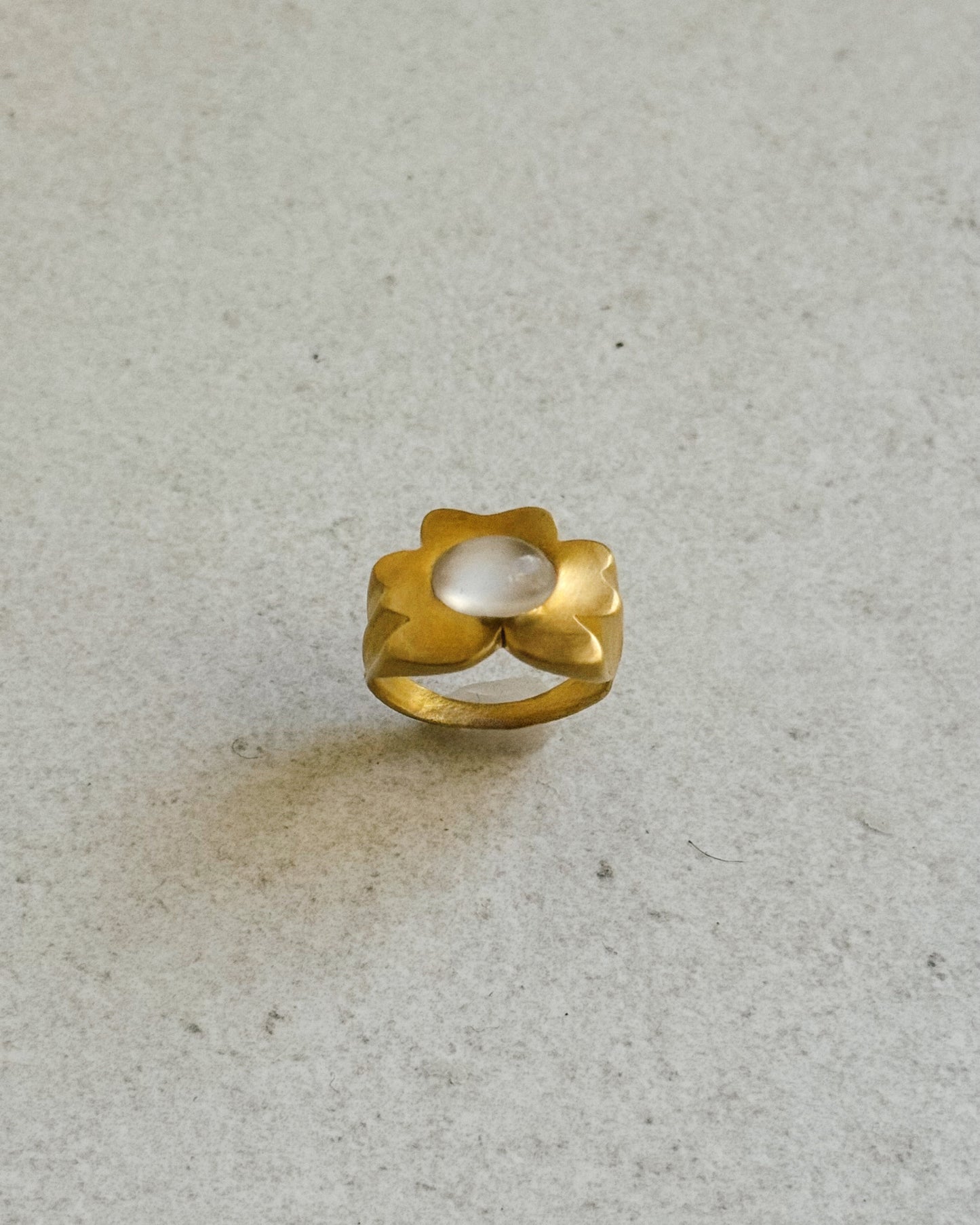 Moonstone Goldilocks Ring