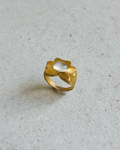 Moonstone Goldilocks Ring