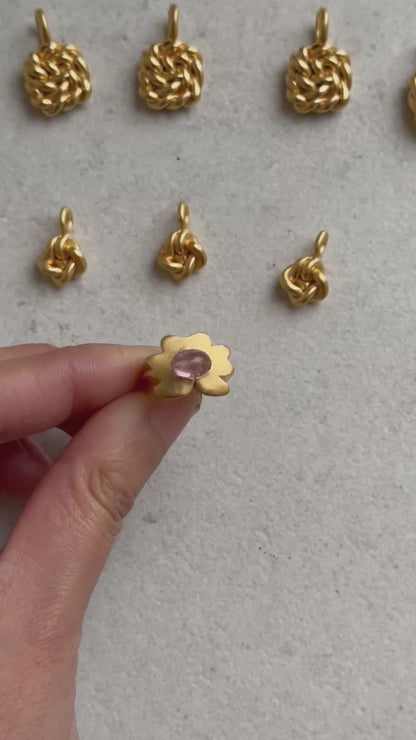 Pink Tourmaline Goldilocks Ring