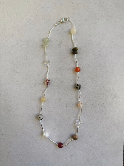 Sienna Ripple Necklace · Sterling Silver