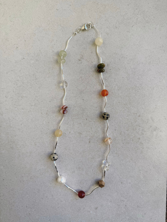 Sienna Ripple Necklace · Sterling Silver