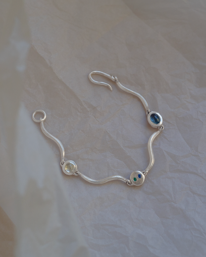 One-of-a-kind: Topaz Ripple Bracelet