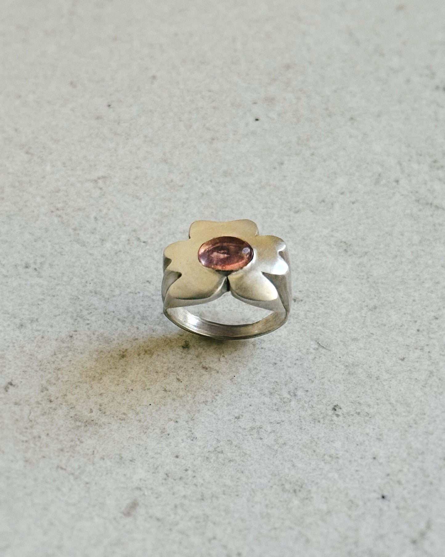 Pink Tourmaline Goldilocks Ring